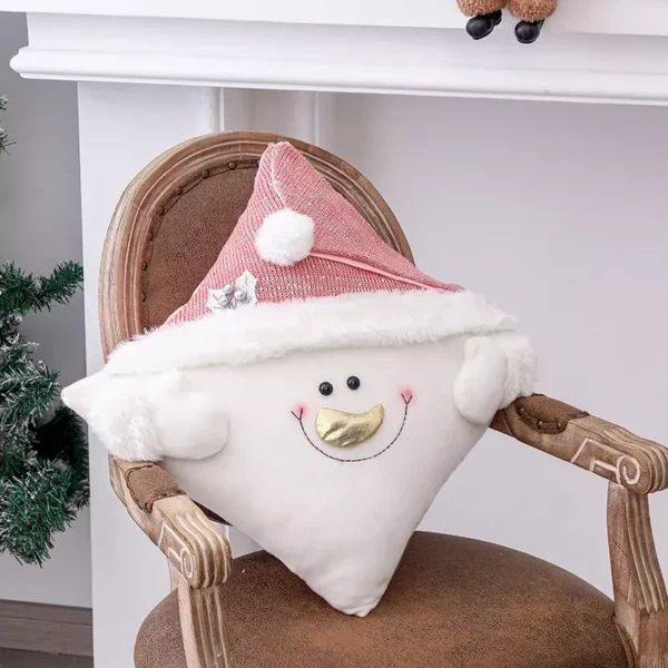 Pink Christmas Pillow Cover - Image 4