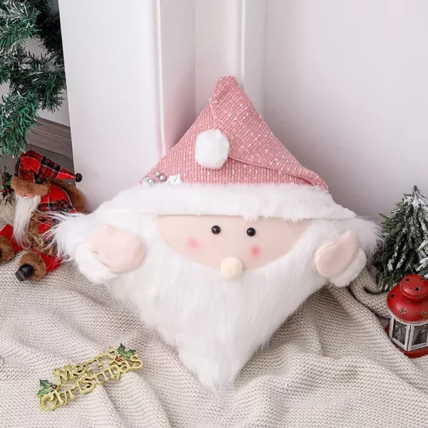 Pink Christmas Pillow Cover - Image 5