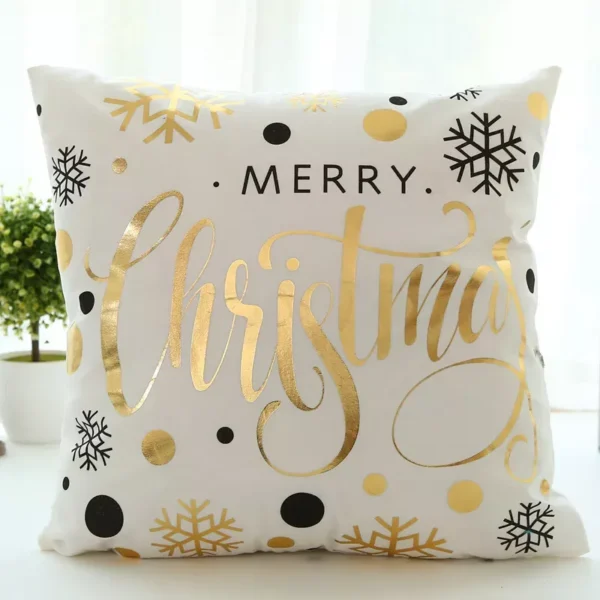 Golden Bohemian Printed Pillow Cover - Image 4