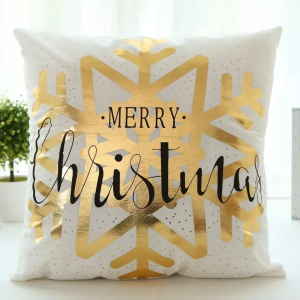 Golden Bohemian Printed Pillow Cover - Image 3