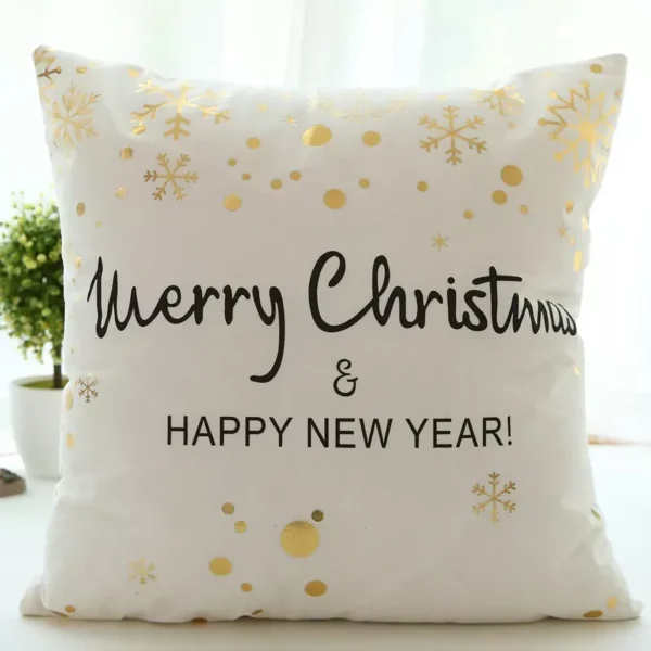 Golden Bohemian Printed Pillow Cover - Image 6