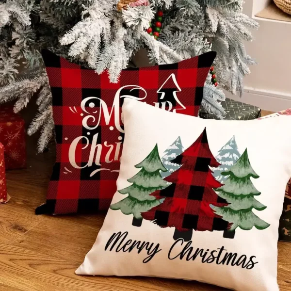 Merry Christmas Throw Pillow Covers - Image 4