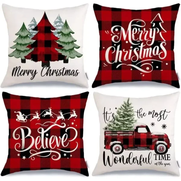 Merry Christmas Throw Pillow Covers - Image 5