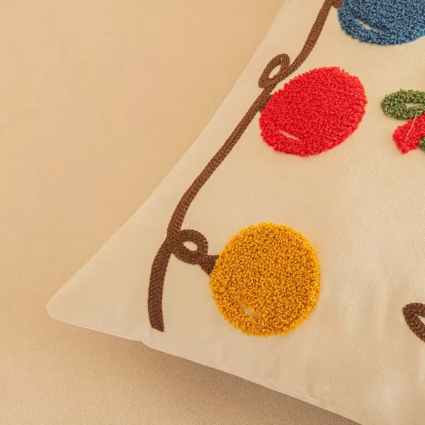 Festive Nordic Christmas Pillow Cover 18x18 inches - Image 5