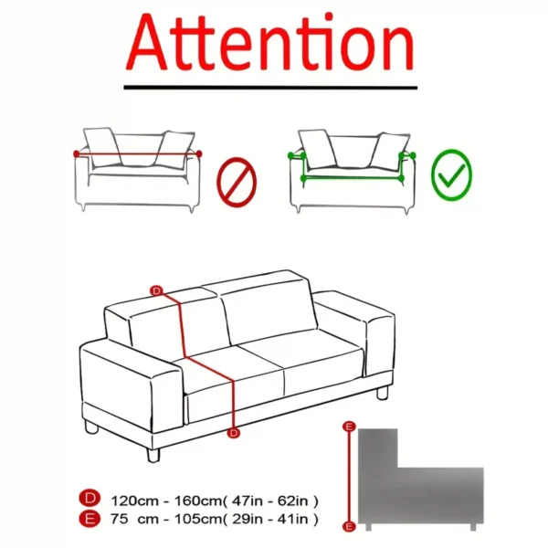 Festive Christmas Elastic Sofa & Pillow Cover Set - Snowman Print, Washable - Image 6