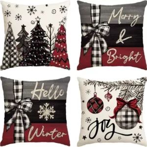 Merry Christmas Joy Pillow Covers