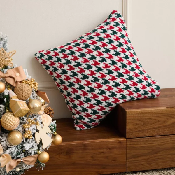Houndstooth Plaid Pillow Cover - Image 7