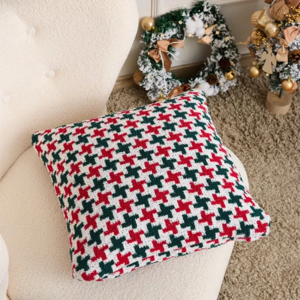 Houndstooth Plaid Pillow Cover - Image 8