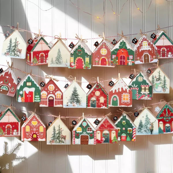 Christmas Gift Box Banner Pendant - Image 2