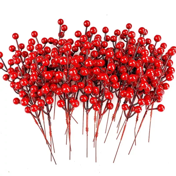 Artificial Red Berries Branches