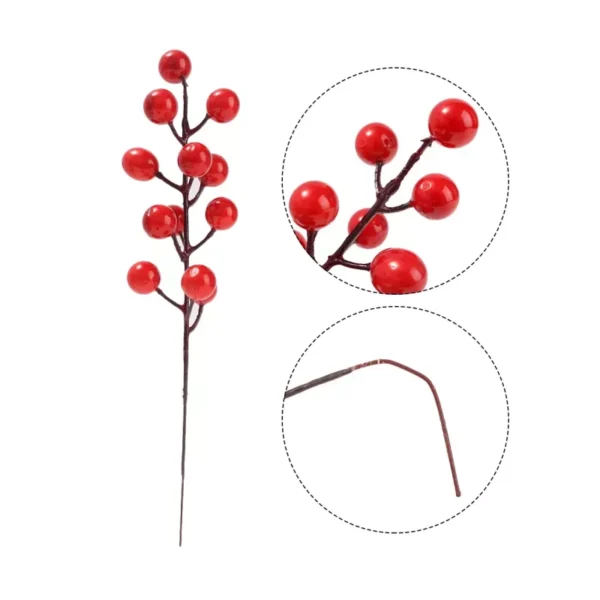 Artificial Red Berries Branches - Image 5