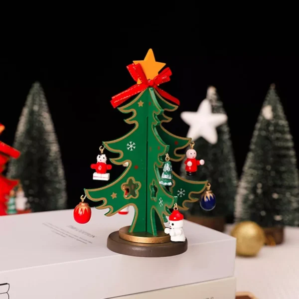 DIY Wooden Christmas Tree Craft Set for Kids - Image 3