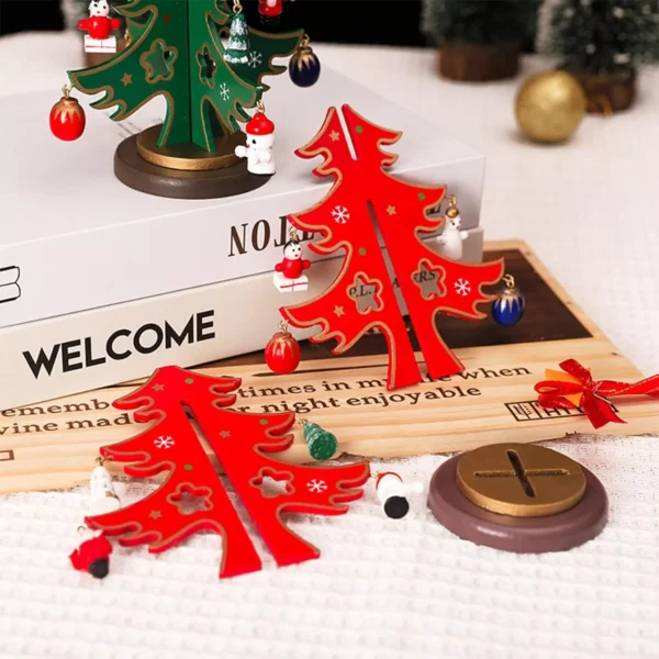 DIY Wooden Christmas Tree Craft Set for Kids - Image 4