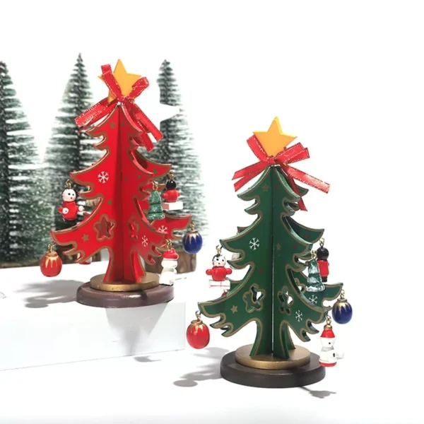 DIY Wooden Christmas Tree Craft Set for Kids - Image 5