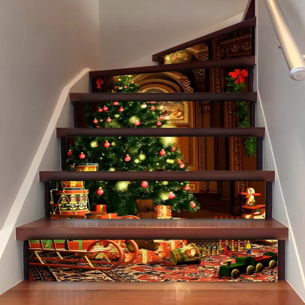 Christmas Staircase Wall Sticker - Image 4
