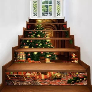 Christmas Staircase Wall Sticker