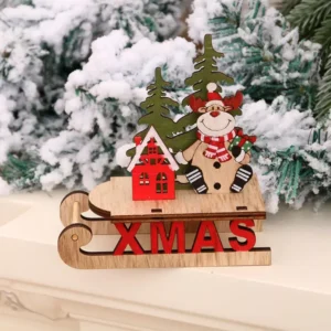 Charming Wooden Christmas Ornament
