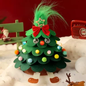 Handmade DIY Felt Christmas Tree Ornament Kit