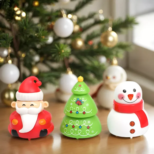 Christmas Party Santa Claus & Snowman Ornament - Image 2