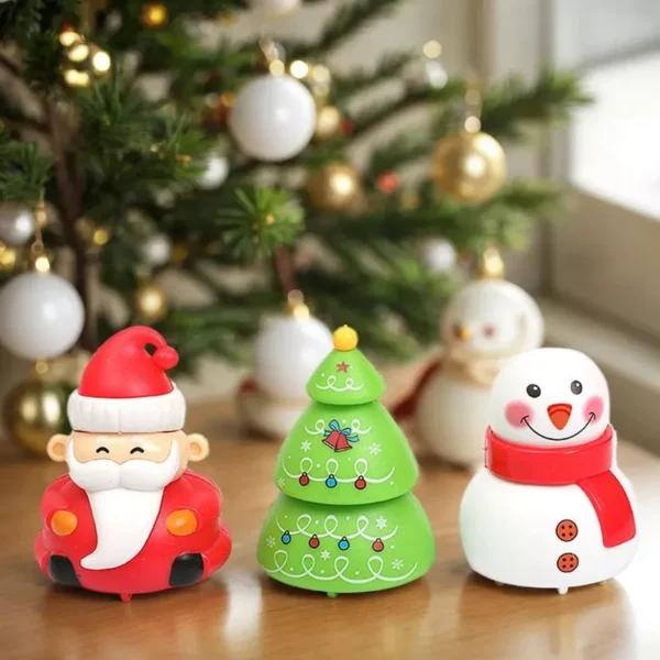 Christmas Party Santa Claus & Snowman Ornament