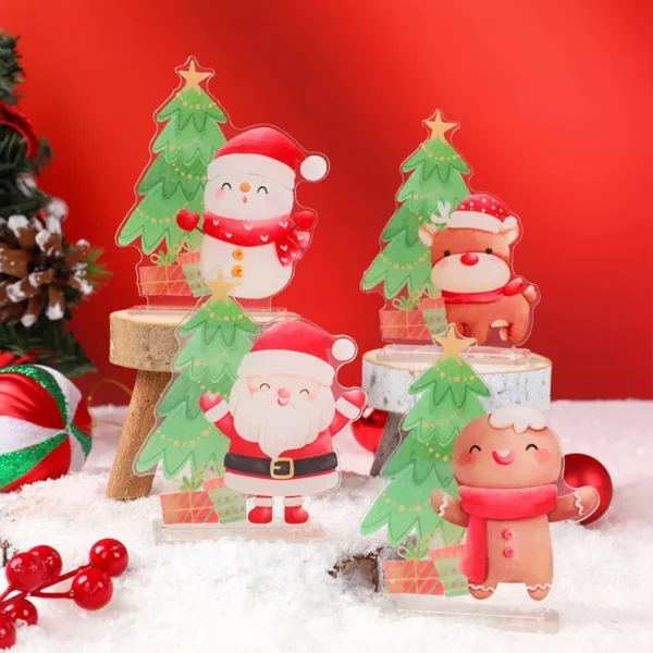 Festive Snowman and Santa Claus Christmas Ornaments - Image 6