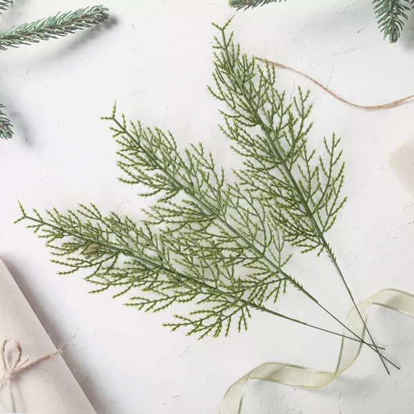 10pc Artificial Snowy Pine Branches – Christmas & Holiday Décor - Image 4