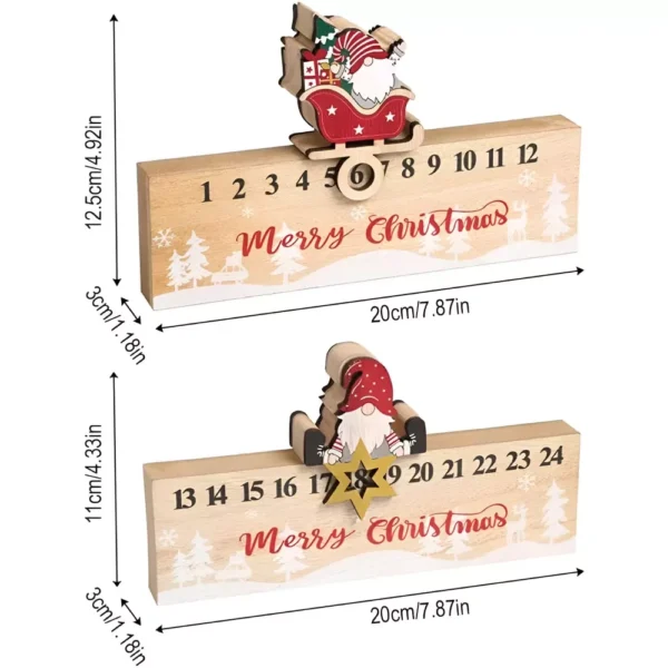 Christmas Countdown Wooden Calendar - Image 7