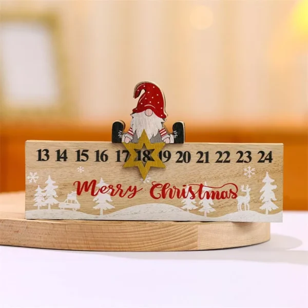 Christmas Countdown Wooden Calendar - Image 4