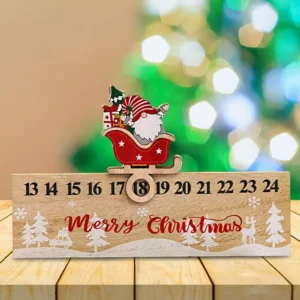 Christmas Countdown Wooden Calendar