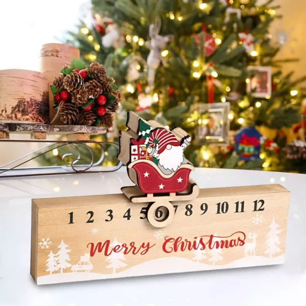 Christmas Countdown Wooden Calendar - Image 6