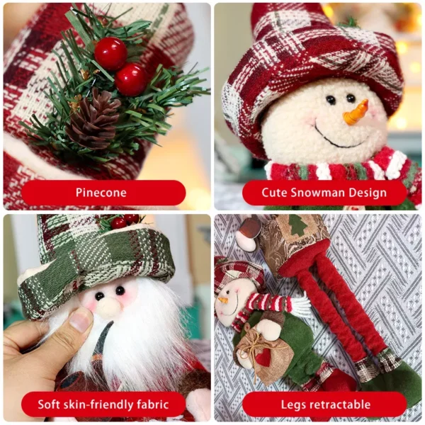 Expandable Christmas Doll Plush Ornament - Image 5