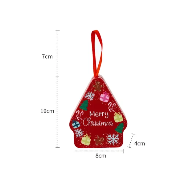 Christmas Cartoon Tinplate Candy Boxes with Lid for Cookies & Storage - Image 8