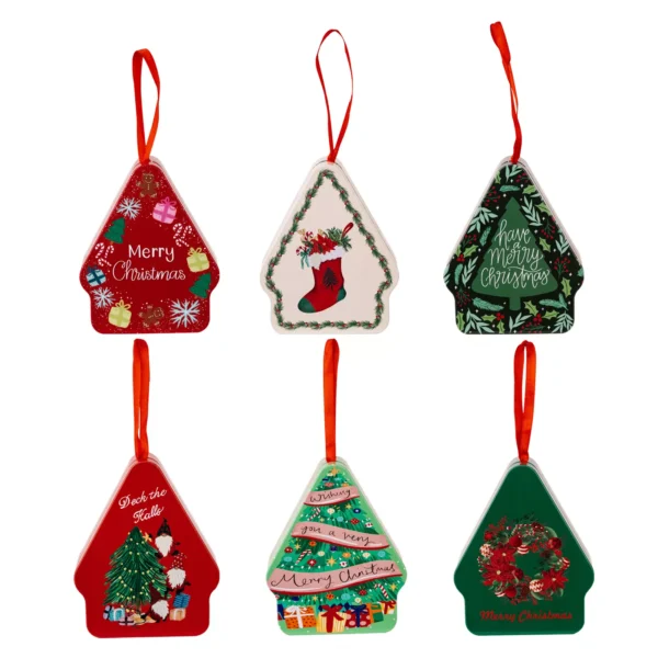 Christmas Cartoon Tinplate Candy Boxes with Lid for Cookies & Storage - Image 7