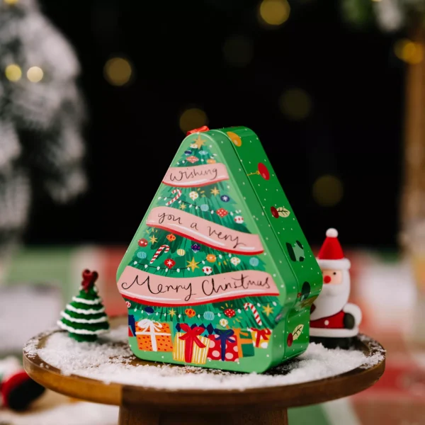 Christmas Cartoon Tinplate Candy Boxes with Lid for Cookies & Storage - Image 4