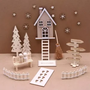 Miniature Christmas Doll House Decorations