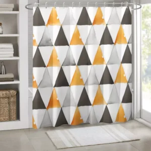 Festive Christmas Tree Shower Curtain
