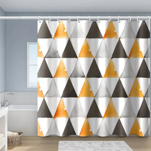 Festive Christmas Tree Shower Curtain - Image 3