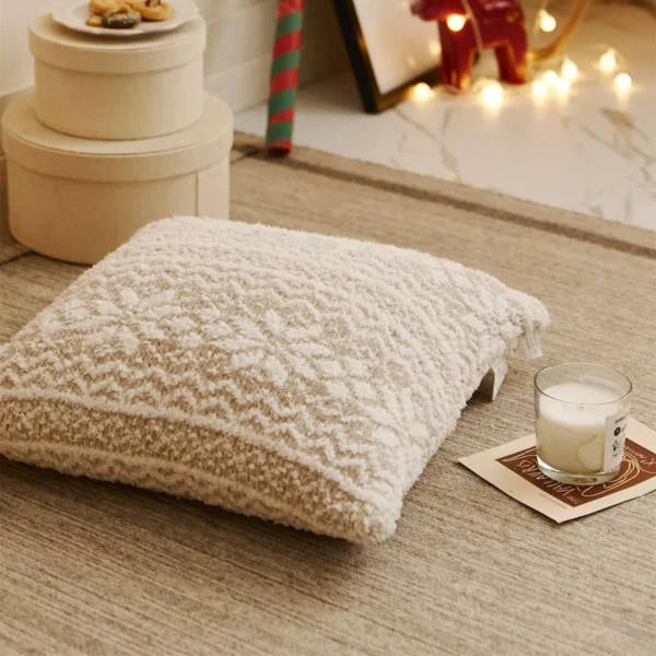 Festive Christmas Jacquard Cushion Cover - Image 6