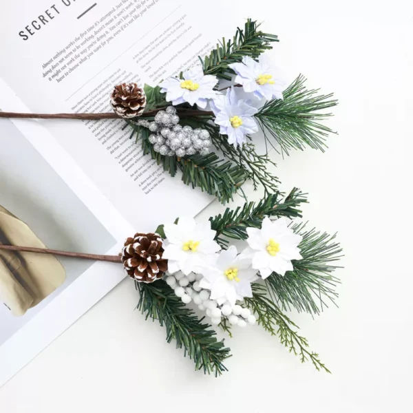 Fake Christmas Flower Decoration - Image 4