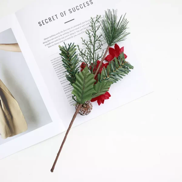 Fake Christmas Flower Decoration - Image 5