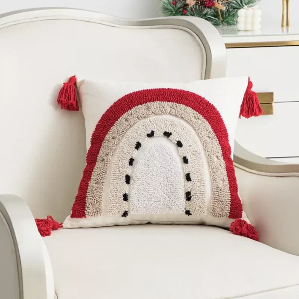 Christmas Embroidered Cushion Cover - Image 6