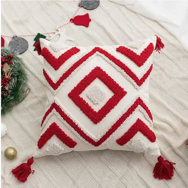 Christmas Embroidered Cushion Cover - Image 7