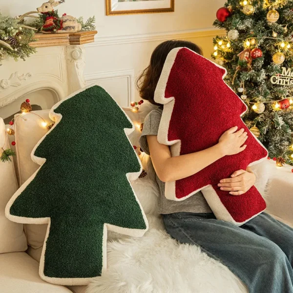 Festive Christmas Tree Cushion - Image 3