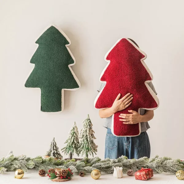 Festive Christmas Tree Cushion - Image 5