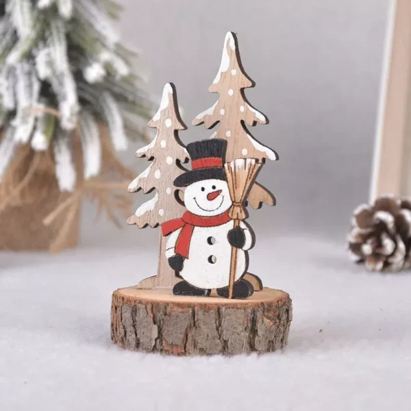 Xmas Noel Wooden Table Ornament Set - Image 6