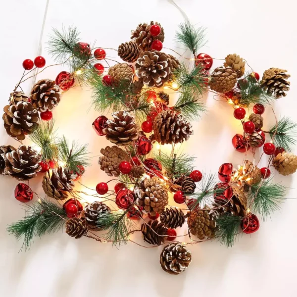 Christmas Garland with Lights - Image 2