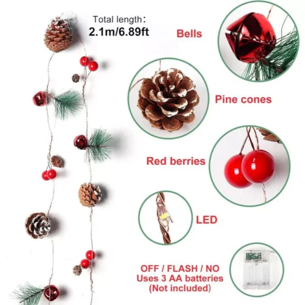 Christmas Garland with Lights - Image 5