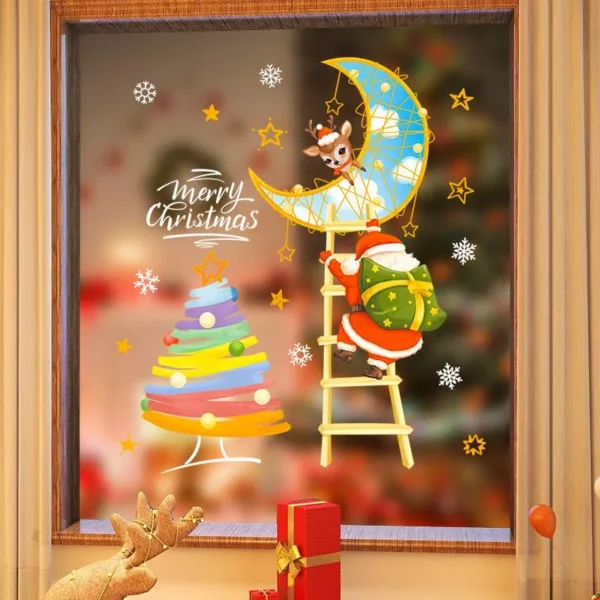 Festive Christmas Window Stickers
