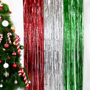 2M Glitter Tinsel Fringe Curtain