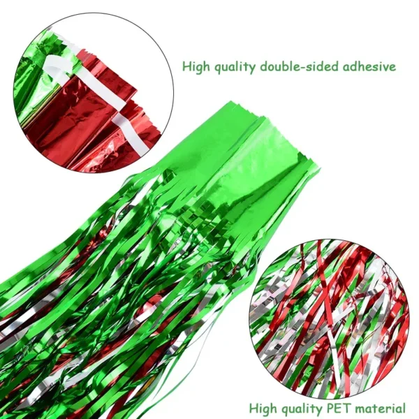 2M Glitter Tinsel Fringe Curtain - Image 5